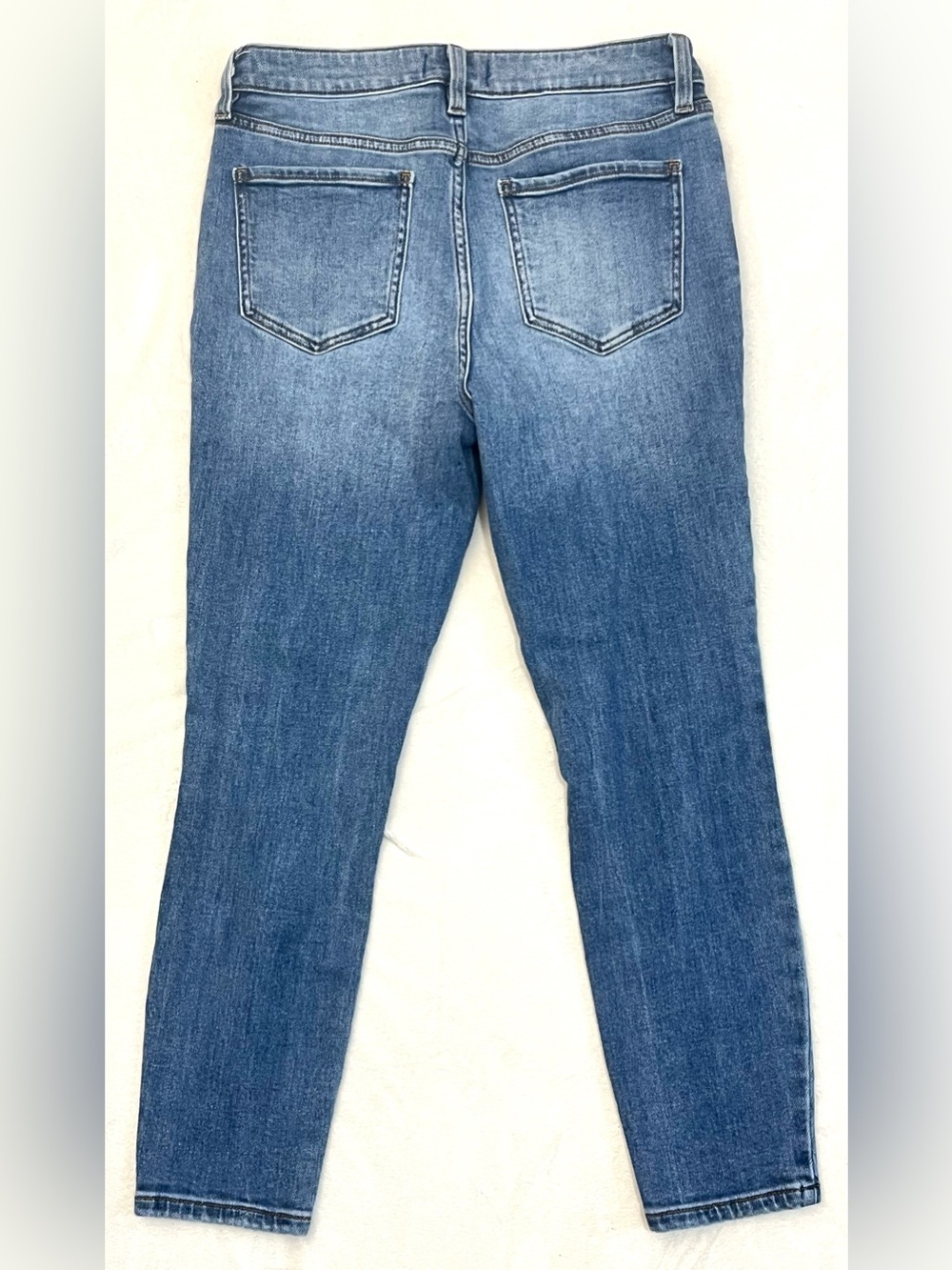 Studio Blue Women’s Distressed High-Rise Classic Blue Denim Jeans 30 Waist - Picture 14 of 16